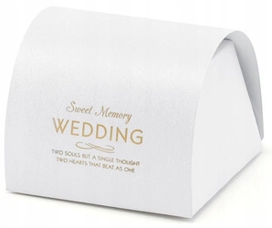 Pudełka podziękowania dla gości z sentencją 10szt