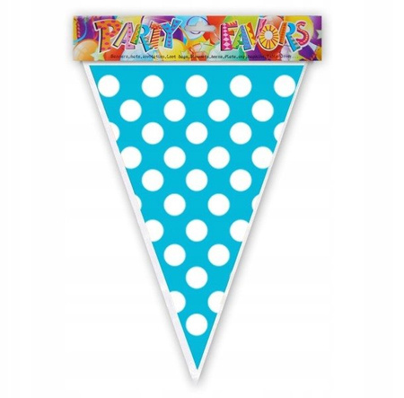 Flagi Girlanda 2m na Roczek Urodziny NIEBIESKIE