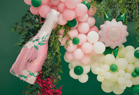 Duży Balon foliowy Kwiat Różowy Kwiatek na urodziny roczek party 70x62cm