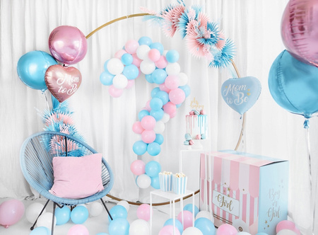 Balon Foliowy Serce Różowe Mom to Be na Baby Shower dla przyszłej Mamy 35cm