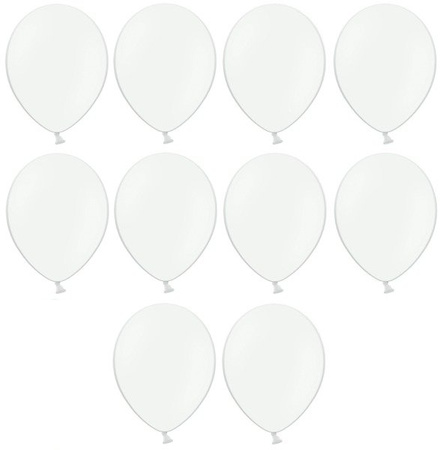 Balony Białe 30cm Pastelowe 10szt na ślub urodziny