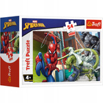 MINI Puzzle SPIDERMAN w akcji układanka PREZENT dla dzieci 54el TREFL 4+