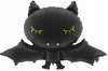 Duży Balon foliowy Nietoperz Czarny Dekoracja na Urodziny Halloween 80x52cm