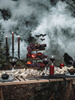 Pikery Czarne Nietoperze Dekoracja na tort muffinki babeczki Halloween 6szt
