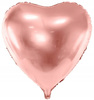 Balon RÓŻOWE ZŁOTO foliowy SERCE na urodziny Ślub Wesele Rose Gold 68x72cm
