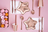 Talerzyki Gwiazdki RÓŻOWE ZŁOTO rose gold 18cm 6sz