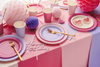 Talerzyki Papierowe Różowe na Urodziny Roczek Komunię Light Pink 23cm 6szt