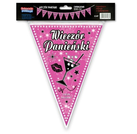 Flagi Girlanda Baner 2m na Wieczór Panieński CHP