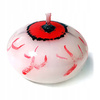 Elegancka świeczka pływająca OKO dysk BIAŁY Ozdoba na Stół Halloween 4cm