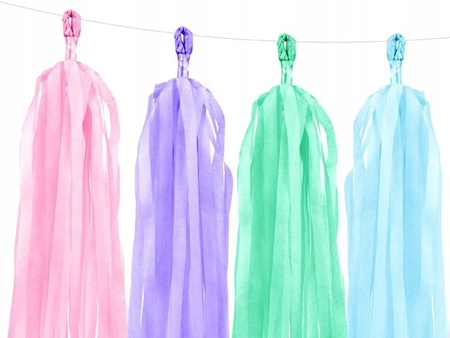 Girlanda FRĘDZLE KOLOROWE na urodziny 12szt 200cm