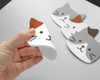 Podkładki KOTKI koty kocie elastyczne silikonowe PREZENT dla kociarza 4szt