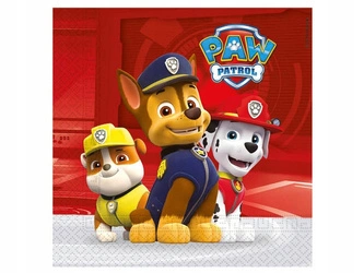 Serwetki PSI PATROL papierowe 33x33cm urodzinowe