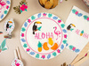 Talerzyki papierowe Aloha Hawajskie na Urodziny Roczek Party 18cm 6szt