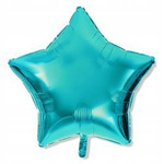 Balon foliowy Niebieski Tiffany GWIAZDKA 25cm