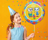 Duży Balon Foliowy Kicia Kocia i Pacek na Urodziny Roczek Party Kotek 46cm