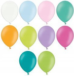 Balony Pastel KOLOROWE 30cm 10szt na ślub urodziny