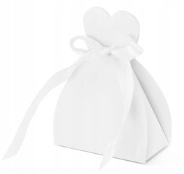 Podziękowania SUKNIA BIAŁA winietki dla gości 10sz