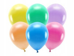 Balony ECO 30cm metalizowane MIX 10szt na urodziny