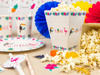Duże Pudełka Aloha Party Hawajskie na popcorn słodycze Urodziny Roczek 6szt