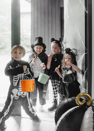 Opaska Duży Czarny Pająk Strój Przebranie Dekoracja na Halloween 19x32cm