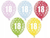 DUŻE Balony na 18 osiemnastkę urodziny 5szt mix