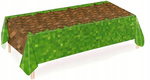 DUŻY Obrus Zielony foliowy PIKSELE na Urodziny ROCZEK przyjęcie 137x183cm