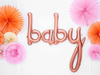 DUŻY Balon foliowy Różowe Złoto BABY na Urodziny Baby Shower Roczek 73x75cm