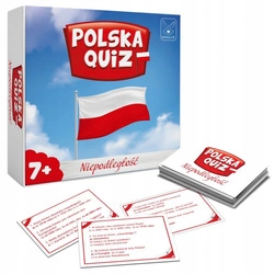 GRA POLSKA QUIZ NIEPODLEGŁOŚĆ rodzinna edukacyjna karciana PREZENT 7+
