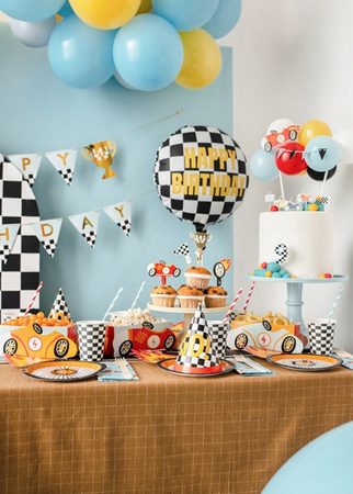 TOPPER Auta Autka dekoracja pikery na tort muffinki babeczki urodziny 4szt