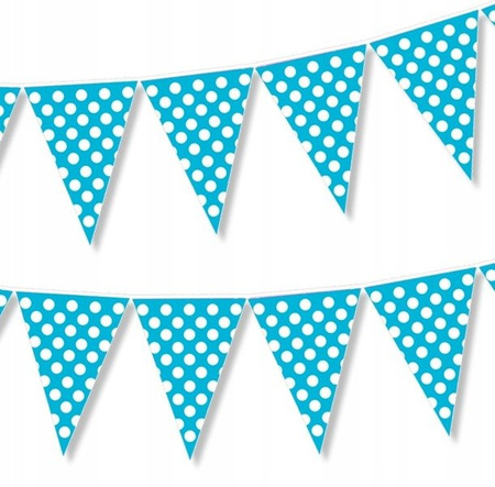 Flagi Girlanda 2m na Roczek Urodziny NIEBIESKIE