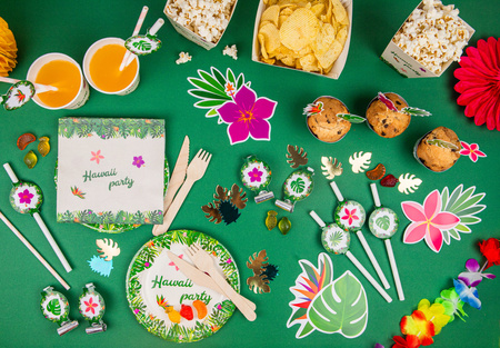 Serwetki papierowe Hawaii Party Hawajskie na urodziny roczek 33x33cm 20szt