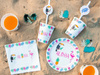Talerzyki papierowe Aloha Hawajskie na Urodziny Roczek Party 18cm 6szt