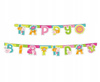 Baner WIOSNA KOLOROWY napis HAPPY BIRTHDAY