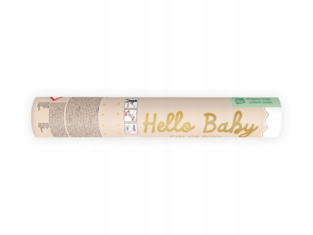 Tuba Strzelająca Girl Różowe Motylki na Babby Shower Gender Reveal 20cm