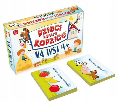 GRA Dzieci kontra Rodzice NA WSI 4+ edukacyjna rodzinna PREZENT na urodziny