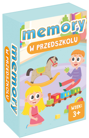 GRA mini MEMORY W PRZEDSZKOLU karty edukacyjna rodzinna obrazkowa PREZENT