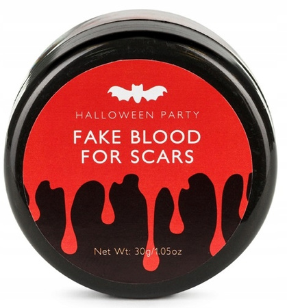 Sztuczna Czerwona Krew Do Blizn Dekoracja Make Up na Urodziny Halloween 30g