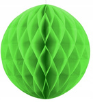 Kula bibułowa Honeycomb Zielona Dekoracja Wisząca na Urodziny Wesele 20cm