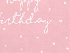 Serwetki RÓŻOWE papierowe Happy Birthday 33cm 20sz