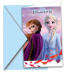 Zaproszenia Frozen 2 Kraina Lodu 2 koperty 6szt