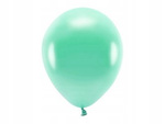 Balony ECO 30cm metaliczne C. MIĘTA 10szt urodziny