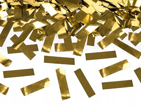 Tuba wystrzałowa złote metaliczne konfetti na ślub