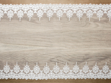 Bieżnik Koronka Złamana Biel na Stół Wesele Ślub Komunię Chrzest 0,45x9m