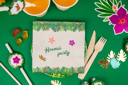 Serwetki papierowe Hawaii Party Hawajskie na urodziny roczek 33x33cm 20szt