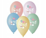 Balony Kolekcja KRÓLICZEK na roczek Urodziny 5szt