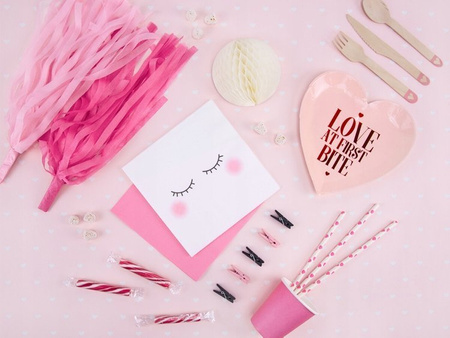 Girlanda FRĘDZLE KOLOROWE RÓŻOWE na urodziny 12szt