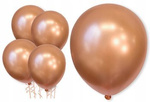 Balony chromowane ROSE GOLD różowe złoto 30cm 5szt