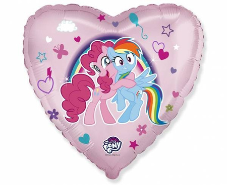 Balon foliowy serce My Little Pony Uścisk 46cm