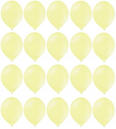 Balony Pastel Lemon 25cm 20szt na ślub urodziny